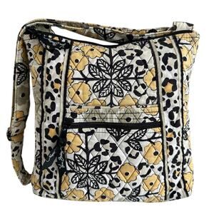 Vera Bradley Go Wild Hipster Large Adj Strap Crossbody Bag Color Fading & Wear